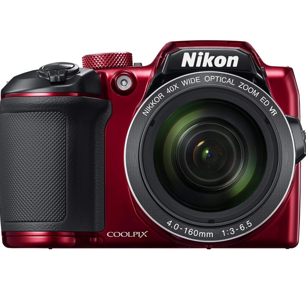 Nikon COOLPIX Red and Black Digital Cameras with Sleek Design